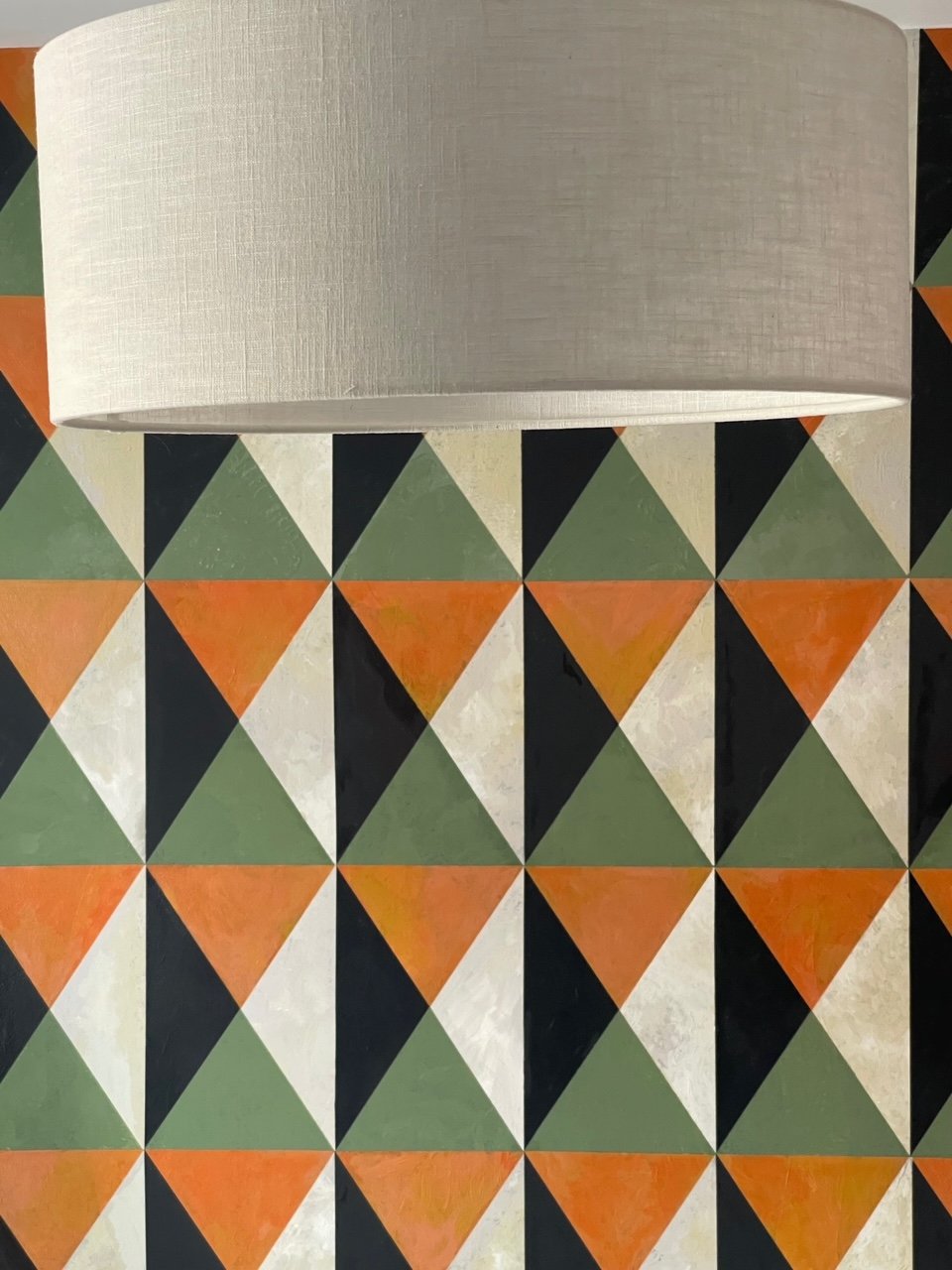 Geometric Mural Mid Century Wall Design