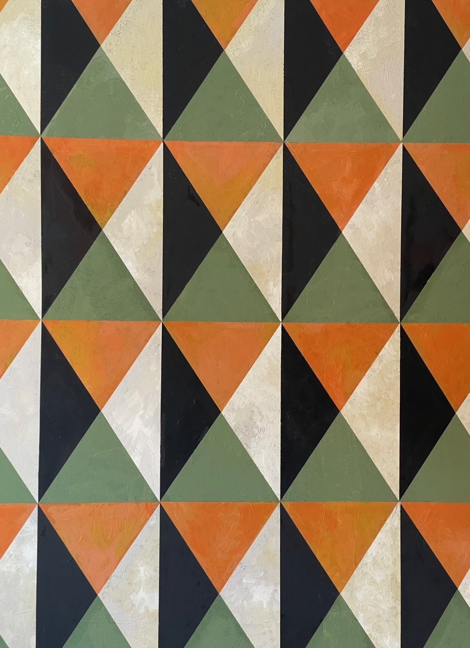 Geometric Mural Mid Century Wall Design