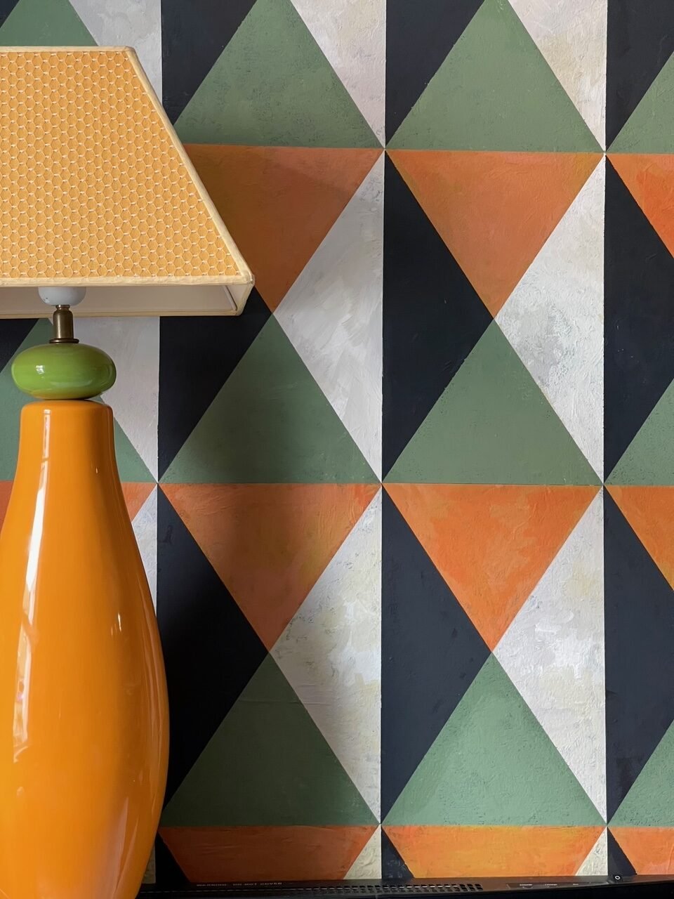 Geometric Mural Mid Century Wall Design