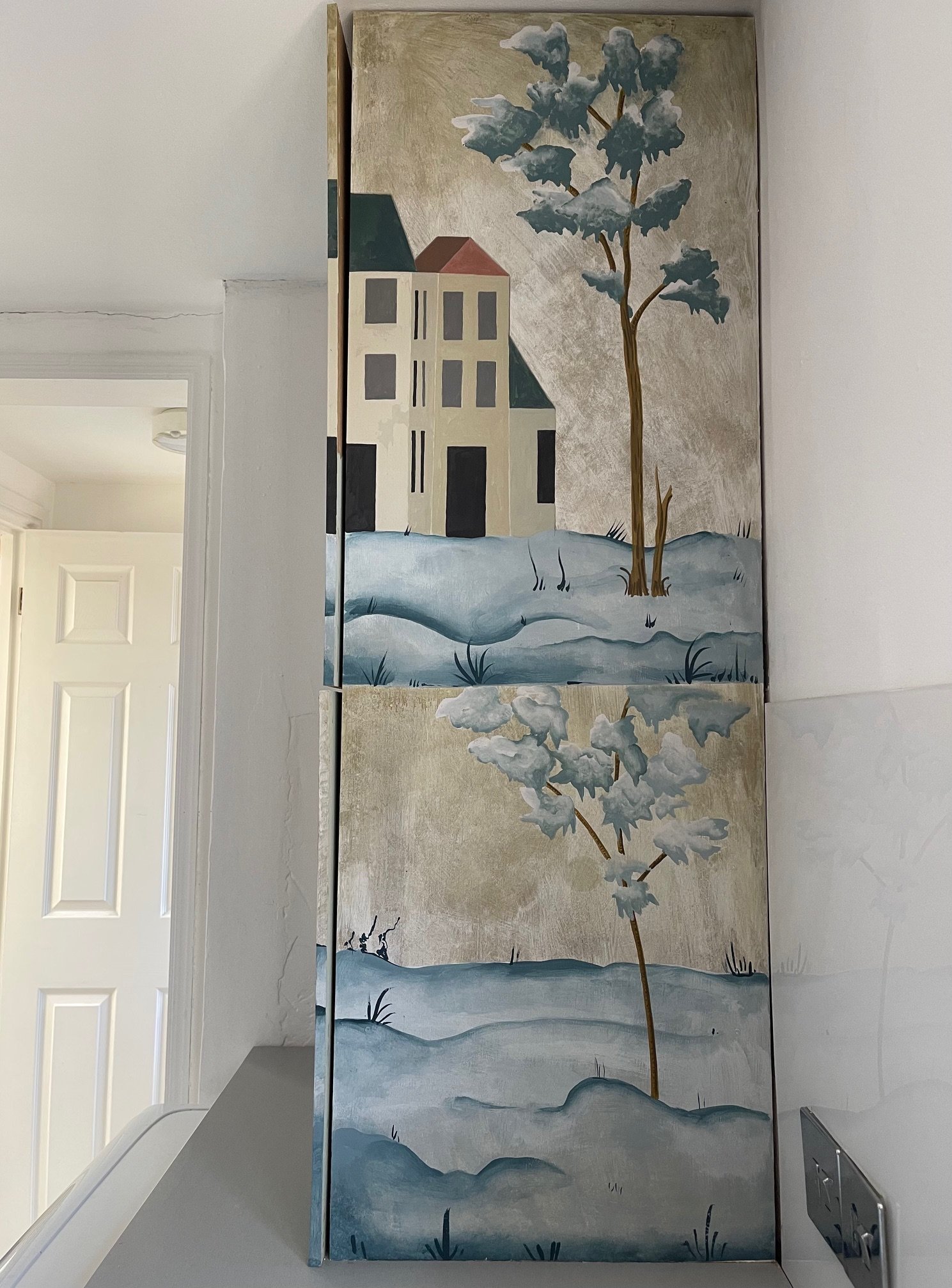 Gustavian Mural Scandinavian interior design