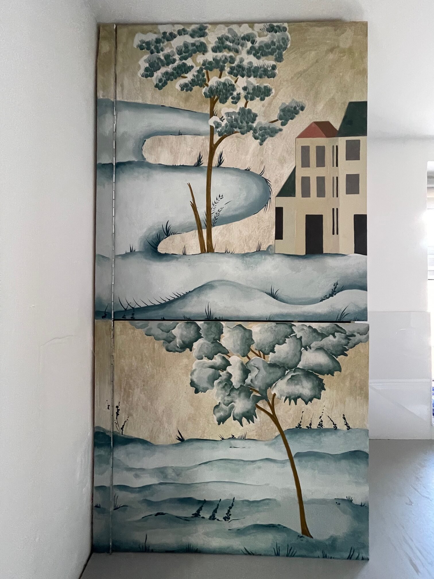 Gustavian Mural Scandinavian interior design