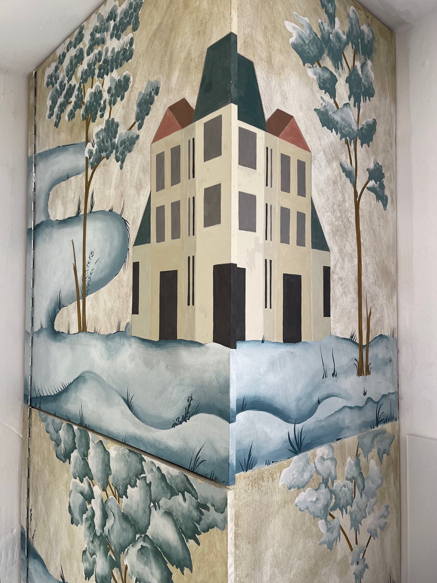Gustavian Mural Scandinavian interior design