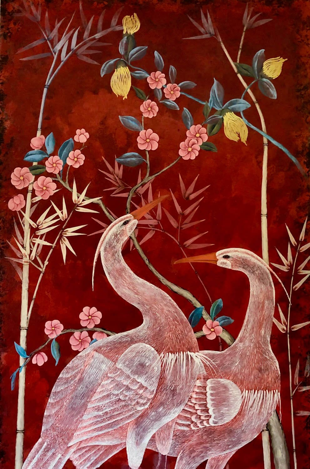 Red Chinoiserie - Artwork by ArtDecore (Kent and London)